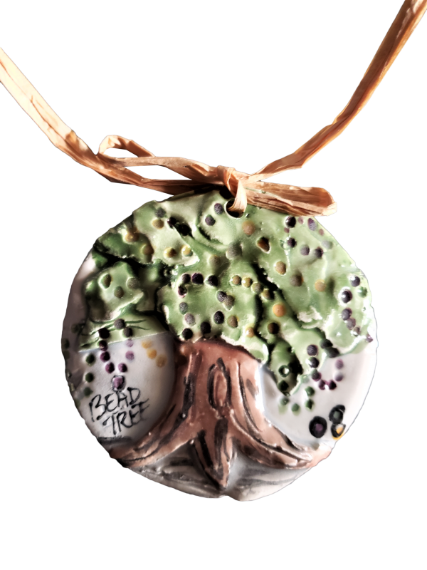 Mardi Gras Bead Tree Ornament