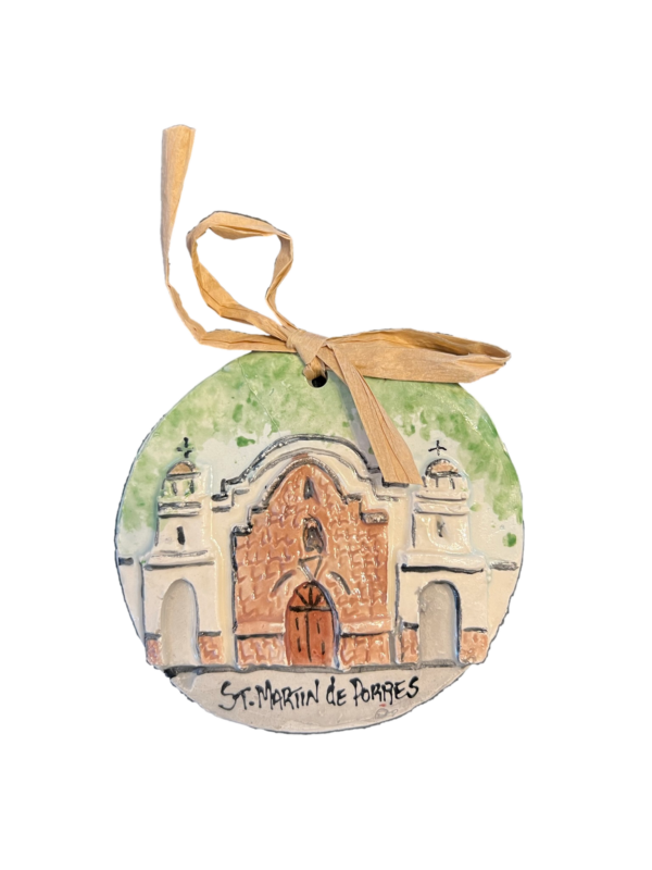 Enjoy a handmade ornament of Saint Martin de Porres by Architectural Memories. Order yours today!